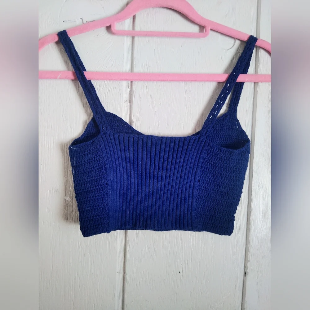 NWOT!! Free People, Crochet Berkinertte Brami Top. Size XS